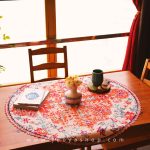 رومیزی گرد طرح ویرنا با کیفیت عالی