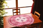 رومیزی گرد طرح سینتیا با قیمتی عالی در فروشگاه اینترنتی جویا