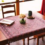 رومیزی مربع طرح مارگارت با بهترین قیمت