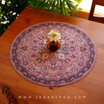 رومیزی گرد طرح بالکان با بهترین کیفیت