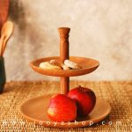 خرید ظرف دو طبقه تمام چوب آرمان