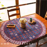 رومیزی گرد طرح دلربا