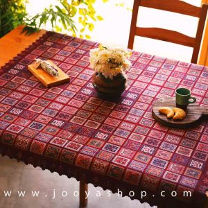رومیزی مربع طرح هایا با قیمتی عالی در فروشگاه اینترنتی جویا