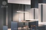 خرید لوستر مدرن دایره تک حلقه پادنا مشکی