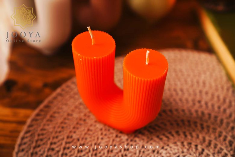 قیمت و خرید شمع U نارنجی