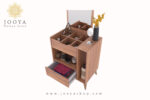 میز آرایش ساده نشسته پایه چوبی مروک مدل TM 110