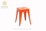 چهارپایه فلزی مدل تولیکس نارنجی