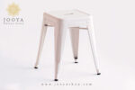 چهارپایه فلزی مدل تولیکس سفید
