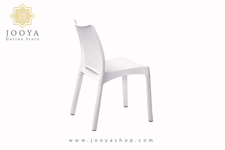 خرید و قیمت صندلی بدون دسته حصیری بامبو مدل 803 سفید