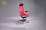 صندلی اداری مادلی مشکی قرمز مدل F71