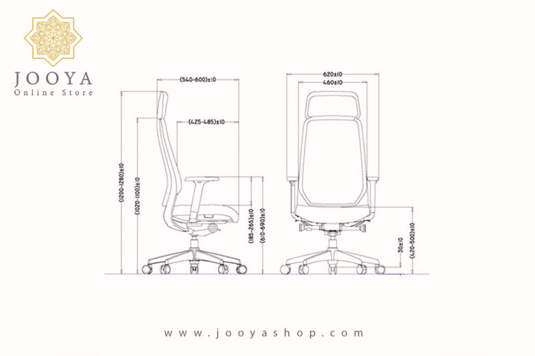 خرید و قیمت صندلی مدیریتی پشت پلاستیک کنکورد M210 در جویا