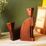 مجسمه چوبی طرح گربه
