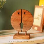 مجسمه چوبی طرح کفتگو