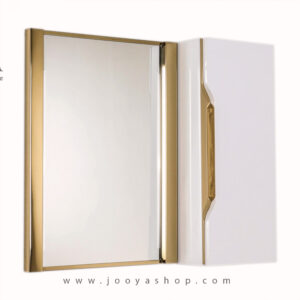 آینه و باکس دلفین مدل 1042 رنگ طلایی