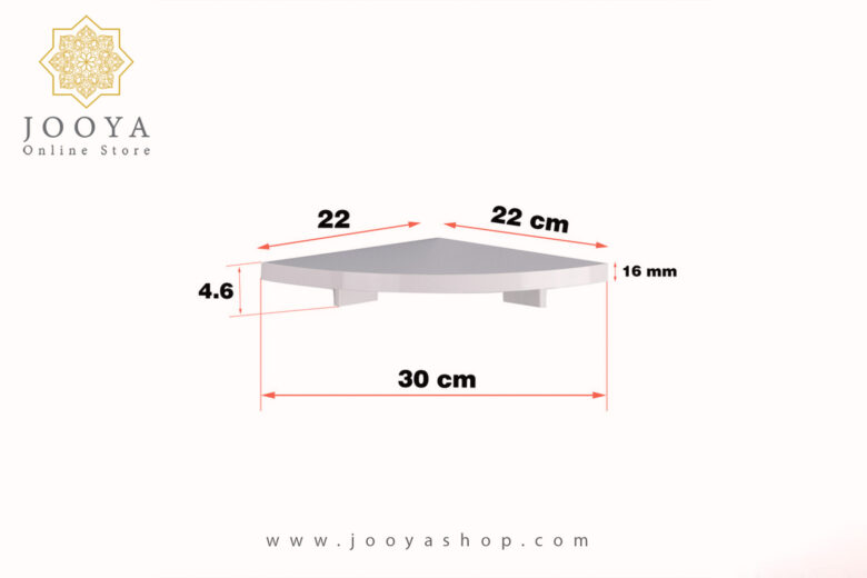 قیمت شلف دیواری دلفین مدل Q-22 رنگ سفید
