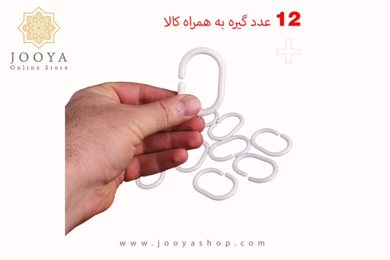 خرید پرده حمام دلفین مدل EV-3389 سایز 180x200سانتی متر