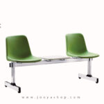 نیمکت انتظار دو نفره وسط میز دار فایبر پلاست کد T553