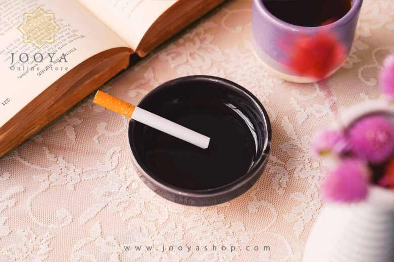 زیر سیگاری سرامیکی الیانا مشکی