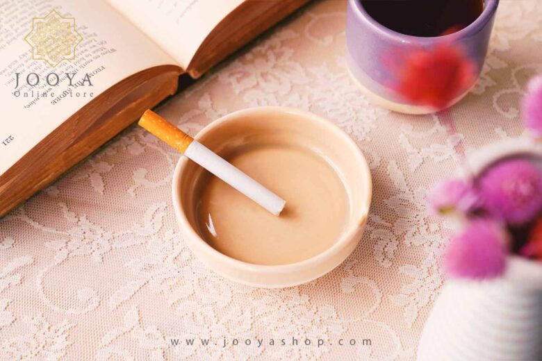 خرید زیر سیگاری سرامیکی الیانا کرم