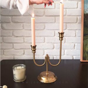 شمعدان رومیزی دو شعله مدل روشنا