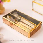جا کاردی شیشه ای برنزی