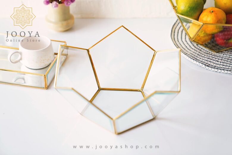 خرید و قیمت ظرف پذیرایی تاج 4 تراش خورده