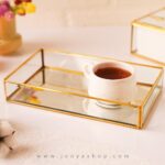 سینی 25*15 شیشه ای طرح 2