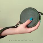 کیف لوازم آرایش مهتاب رنگ سبز تیره