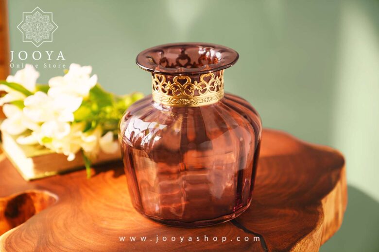 خرید گلدان مادلی بنفش