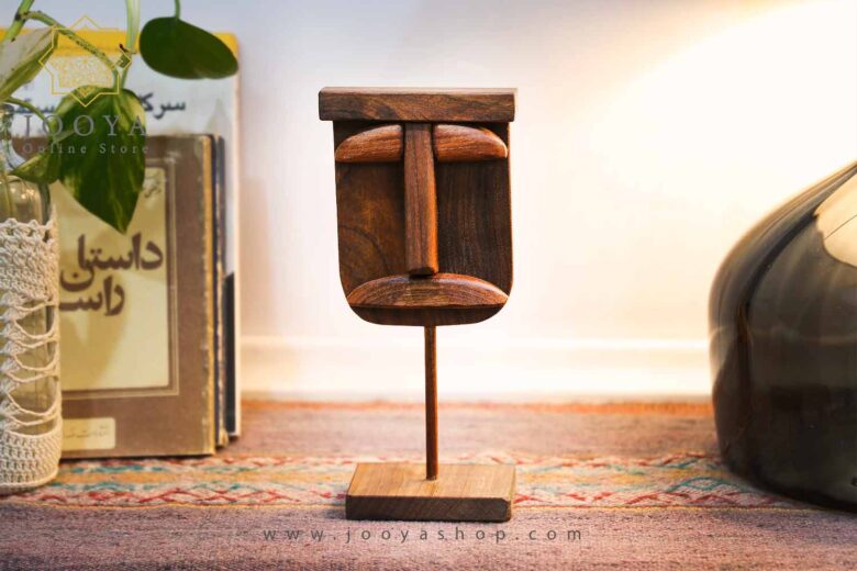 مجسمه چوبی صورتک طرح 5
