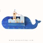 خرید و قیمت جاکلید چوبی طرح نهنگ 1