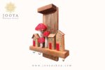 خرید و قیمت جاکلیدی چوبی طرح قارچ 1