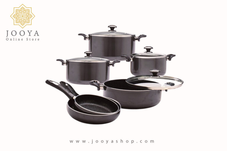 سرویس 10 پارچه گرانیتا مشکی