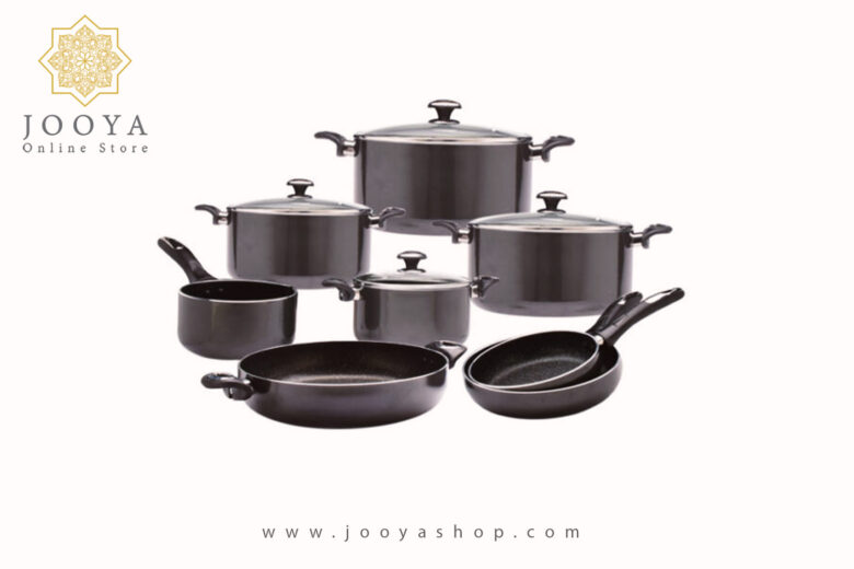 سرویس 12 پارچه گرانیتا مشکی