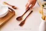 قیمت قاشق و چنگال چوبی آدلیتا