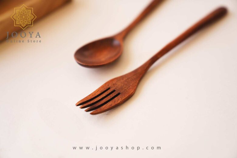 خرید و قیمت قاشق و چنگال چوبی آدلیتا