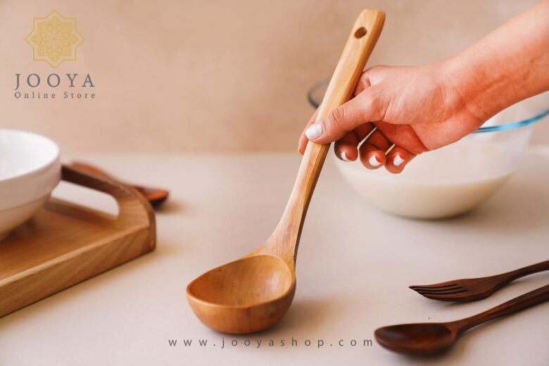 خرید ملاقه چوبی نیشا