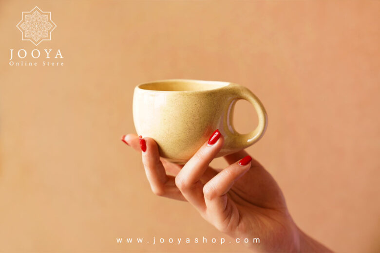 قیمت فنجان دسته دار آلینا کرم