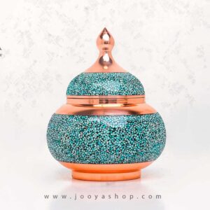 قندان فیروزه کوبی متوسط آقاجانی