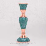 شمعدان فیروزه کوبی بزرگ آقاجانی