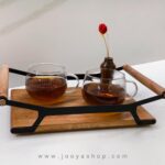 سینی چوبی دسته چوبی آنیک کوچک
