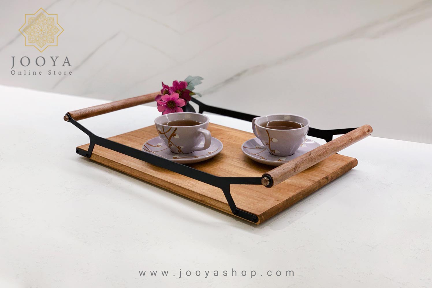 سینی چوبی دسته چوبی آنیک بزرگ سینی چوبی دسته چوبی آنیک بزرگ