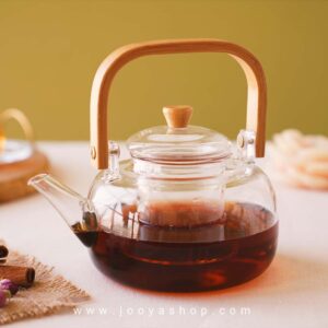 قوری پیرکس دسته بامبو ماهلین