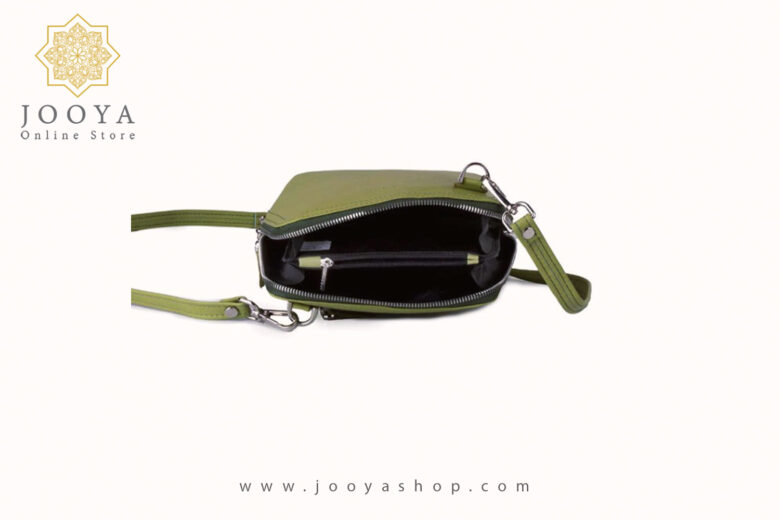 خرید کیف کراس بادی چرم گلوریا فسفری