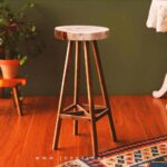 چهارپایه چوبی میترا 70 سانت