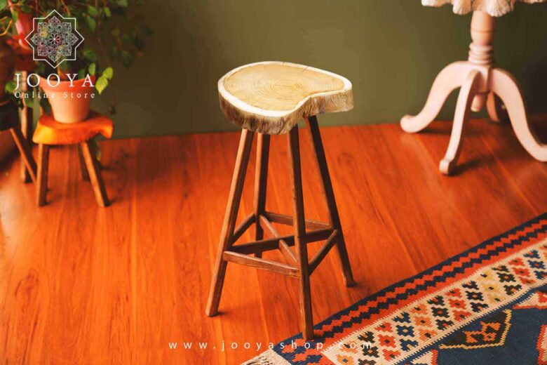 چهارپایه چوبی مانیا 60 سانت
