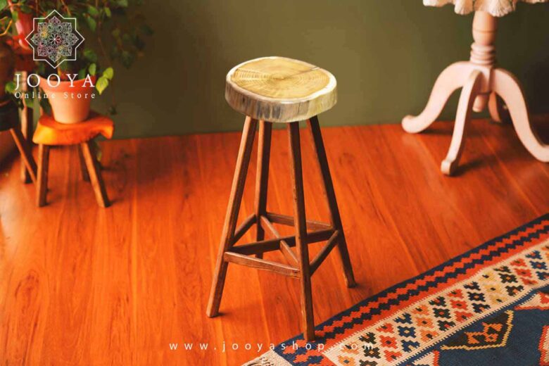 چهارپایه چوبی مانا 60 سانت