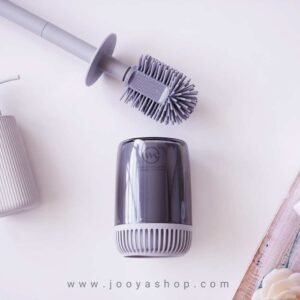 فرچه دستشویی بیضی سیلیکونی WS طوسی در جویا