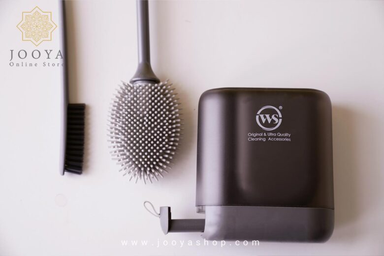 خرید و قیمت فرچه دستشویی کشودار سیلیکونی WS طوسی در جویا