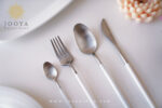 خرید ست قاشق و چنگال STAINLESS STEEL سفید